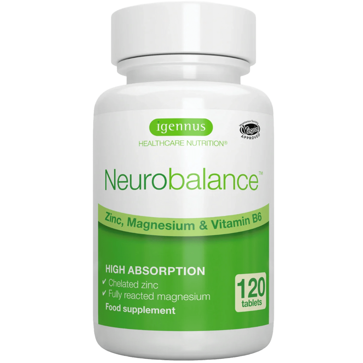 Neurobalance - Zinc, Magnesium & Vitamin B6 for Adults & Children