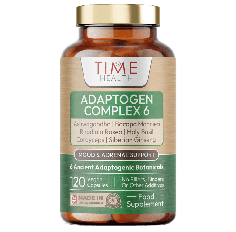 Adaptogen Complex 6 - Ashwagandha, Bacopa, Cordyceps, Holy basil, Rhodiola, Ginseng