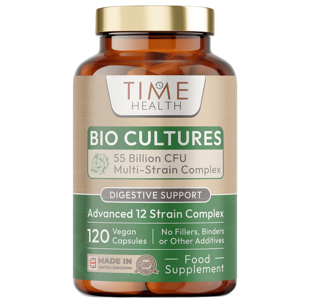 Bio Cultures – Digestive Support - 55 Billion CFU - Stomach Acid Resistant