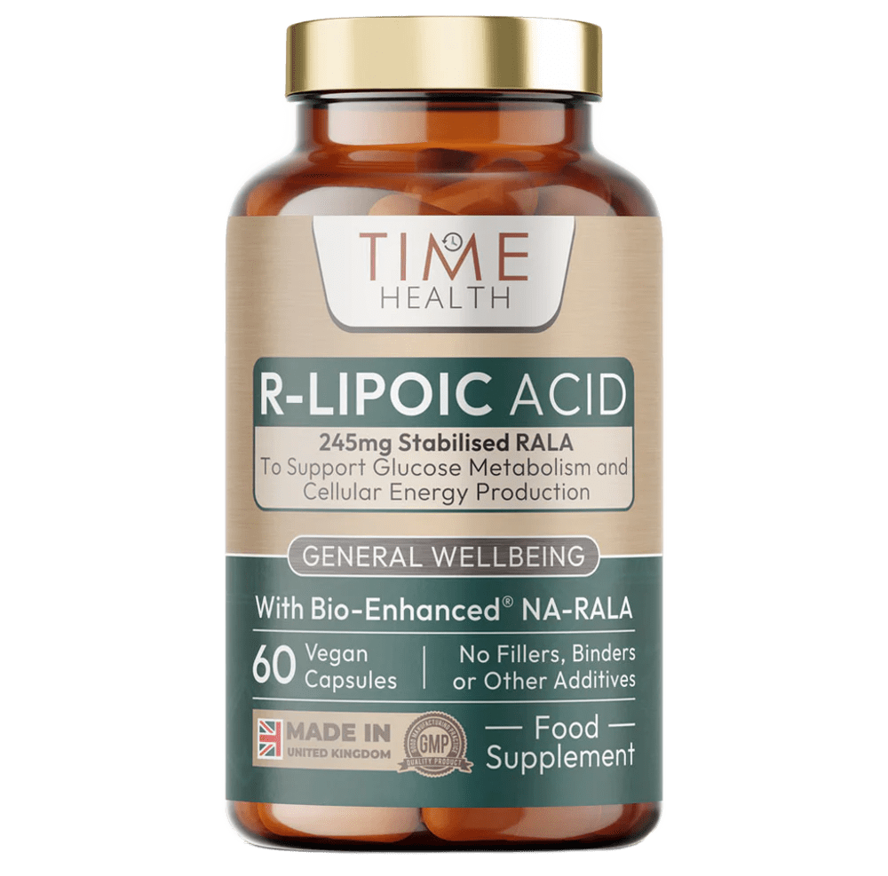 Bio-Enhanced® R-Lipoic Acid - 60 x 245mg Capsules - Stabilised & Highly Dosed Na-RALA - Biotin