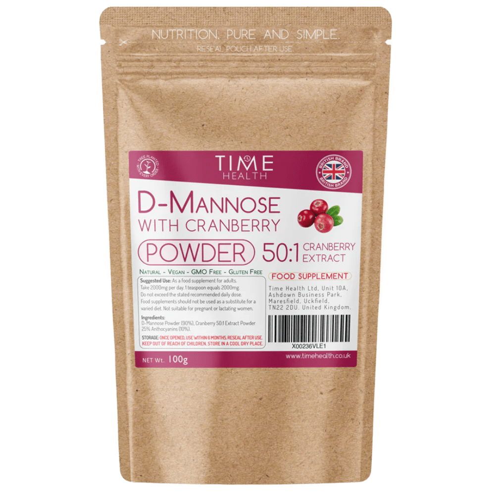 D-Mannose with Cranberry - Urinary Tract (UTI) & Bladder Support