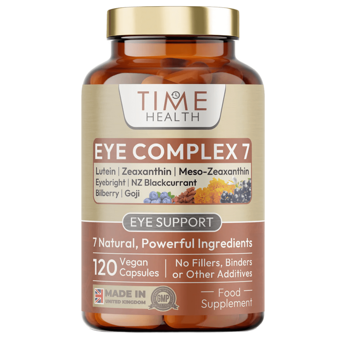 Eye Complex 7 - Eyebright, Lutein, Zeaxanthin, Meso-Zeaxanthin, NZ Blackcurrant, Bilberry, Goji