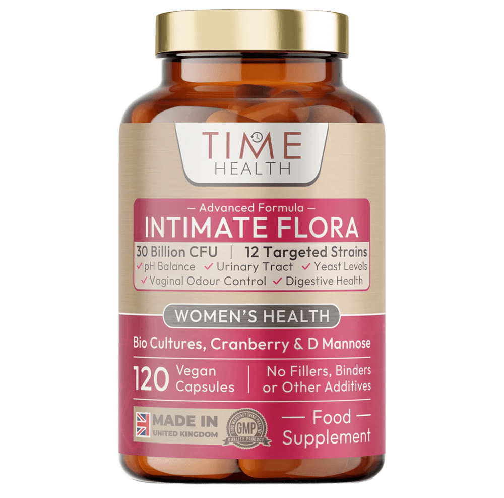Intimate Flora - Vaginal Microbiome & UTI Support - Probiotics, Cranberry, D-Mannose