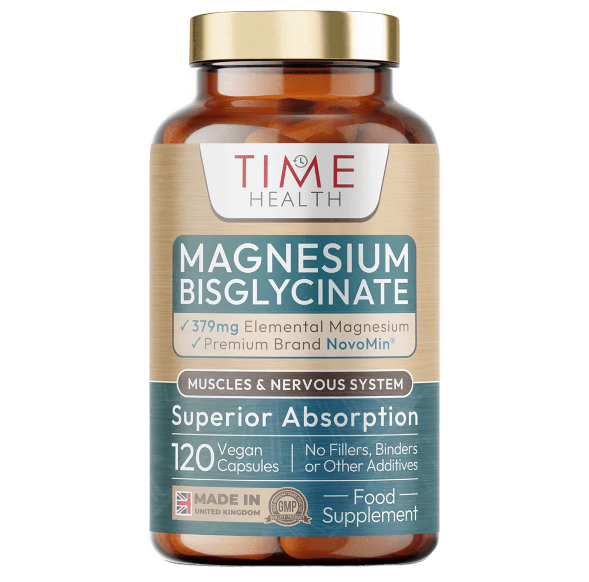 Magnesium Bisglycinate – Superior Absorption & Stomach Gentle - NovoMin® - Relaxation & Nerves