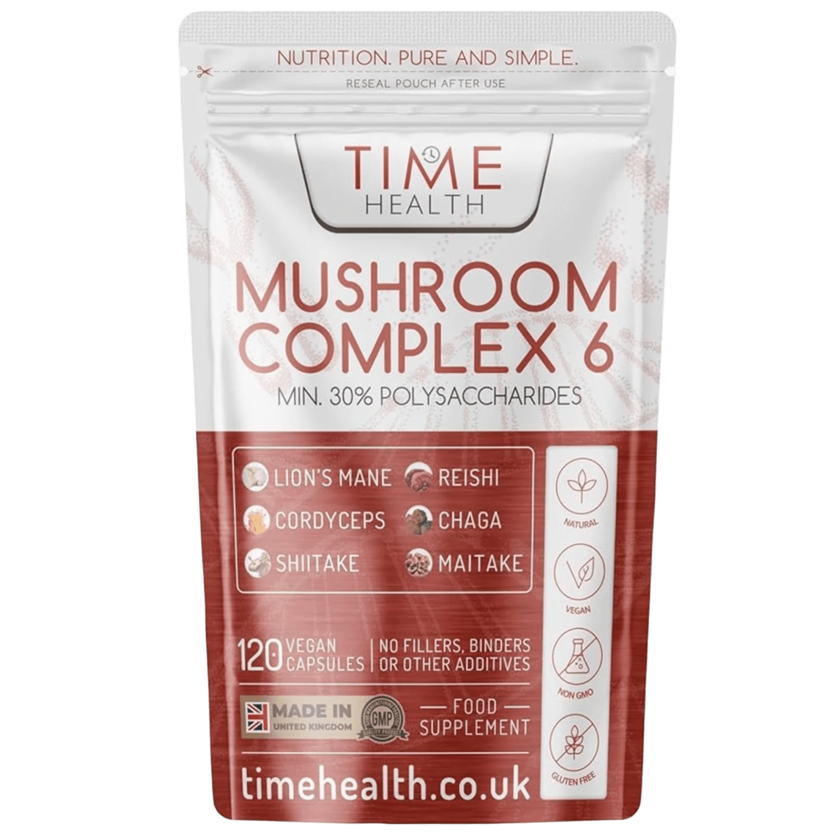 Mushroom Complex 6 - Lion's Mane, Chaga, Cordyceps, Shiitake, Reishi & Maitake