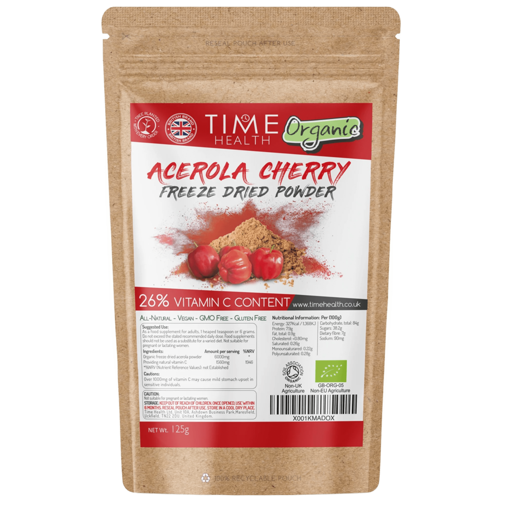 Organic Acerola Cherry Freeze Dried - 26% Natural Vitamin C