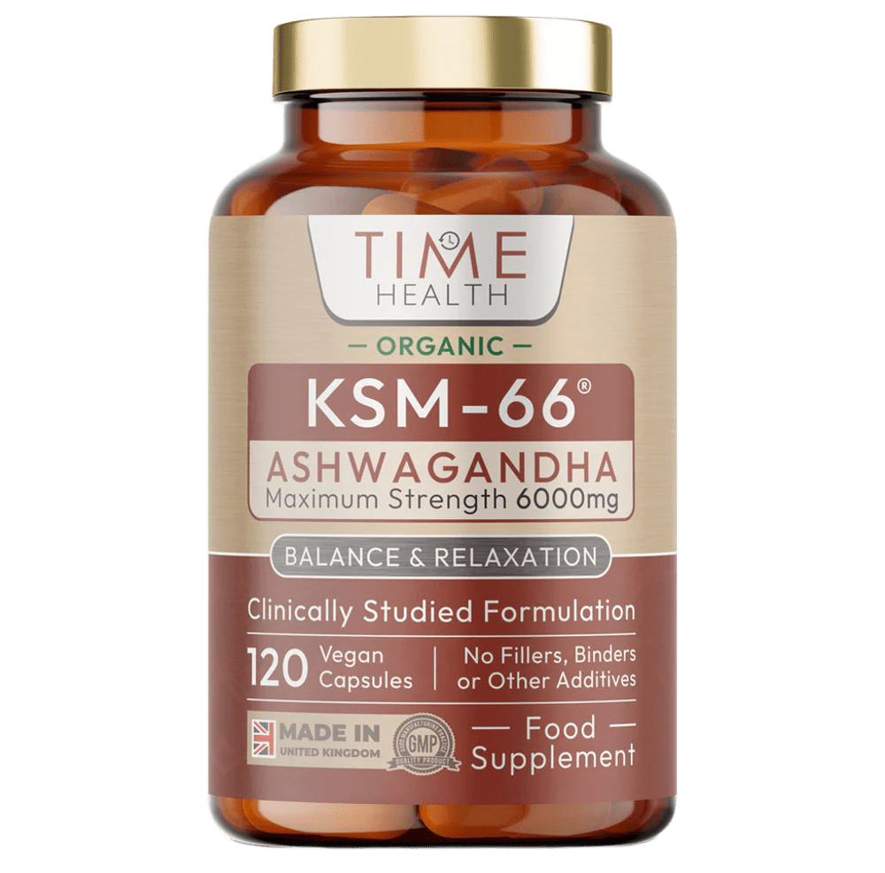 Organic KSM66® Ashwagandha - 6000mg Equivalent - 5% Withanolides - Balancing