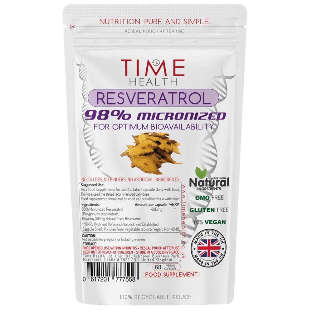 Resveratrol - 98% Micronized - Optimum Bioavailability