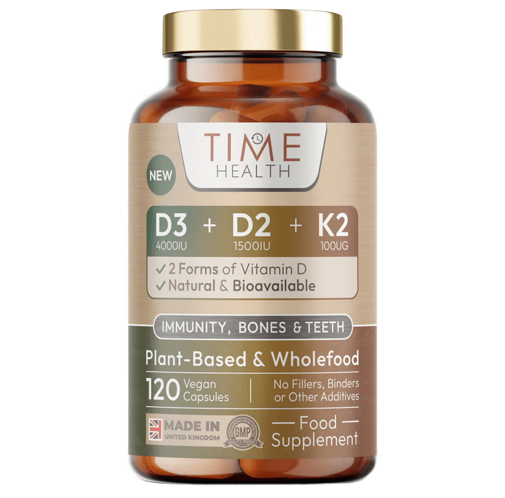 Vitamin D3, D2, K2 - High Strength 4000IU - Wholefood & Plant Based - NEW Formula